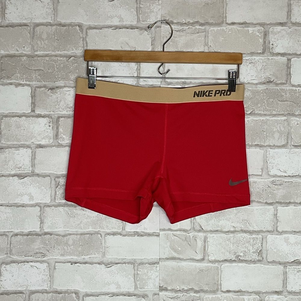 Nike Pro Red Running Shorts Size L